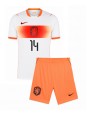 Billige Nederland Tijjani Reijnders #14 Bortedraktsett Barn VM 2026 Kortermet (+ Korte bukser)
